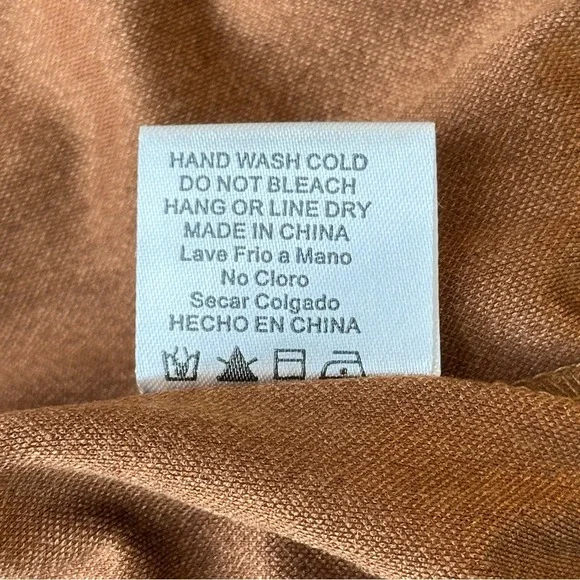 Faux Suede Fringe Dress Sleeveless Western‎ Style Brown - Picture 10 of 10